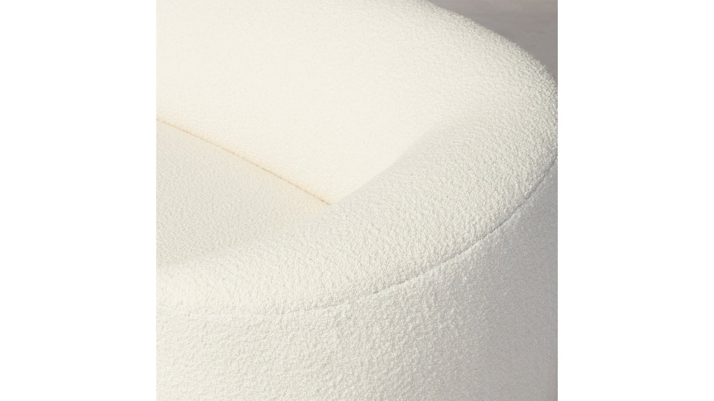 The Chelsea - Italian Bouclé White Sofa