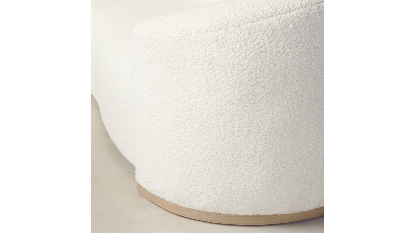 The Chelsea - Italian Bouclé White Sofa