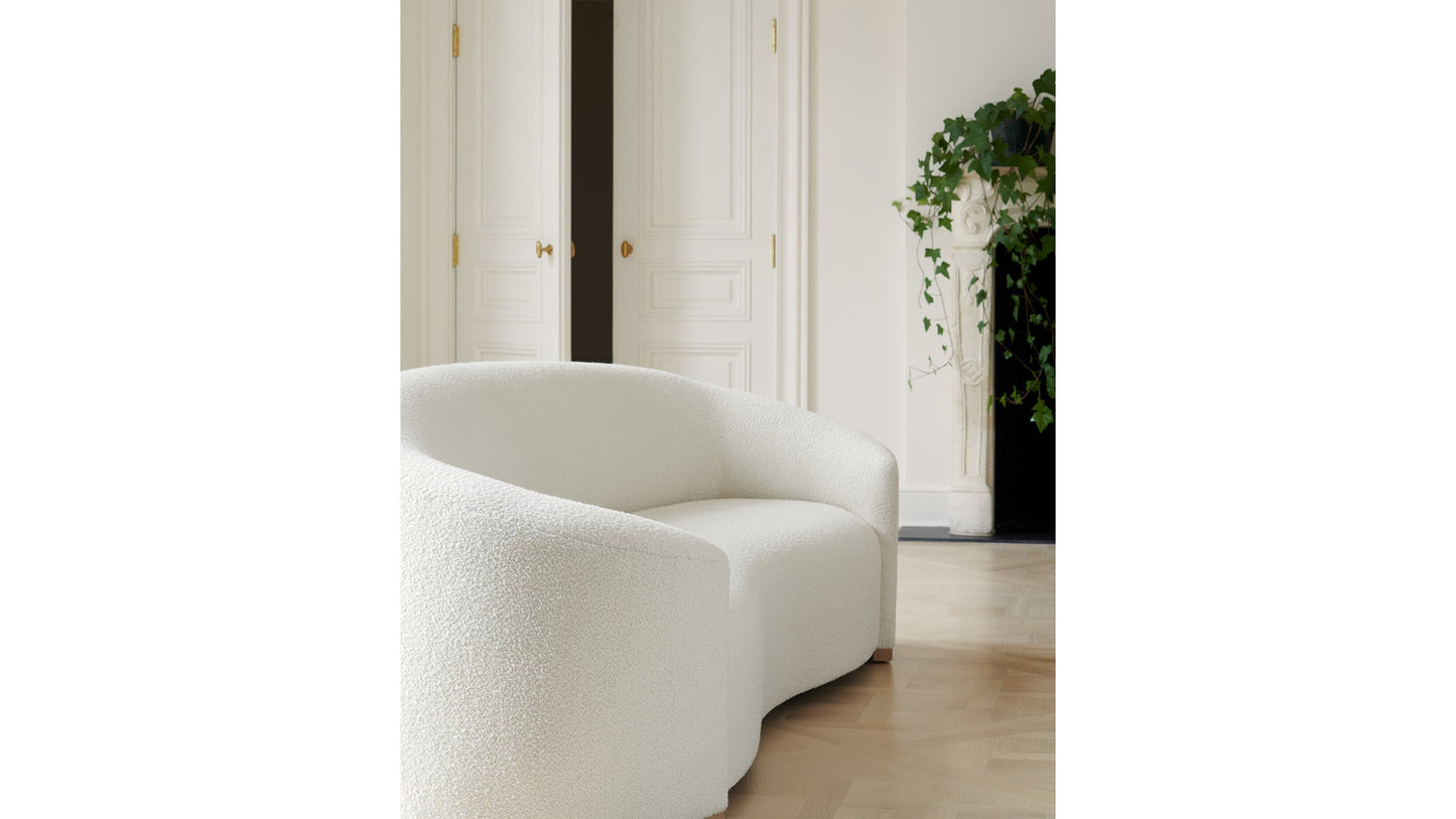 The Chelsea - Italian Bouclé White Sofa