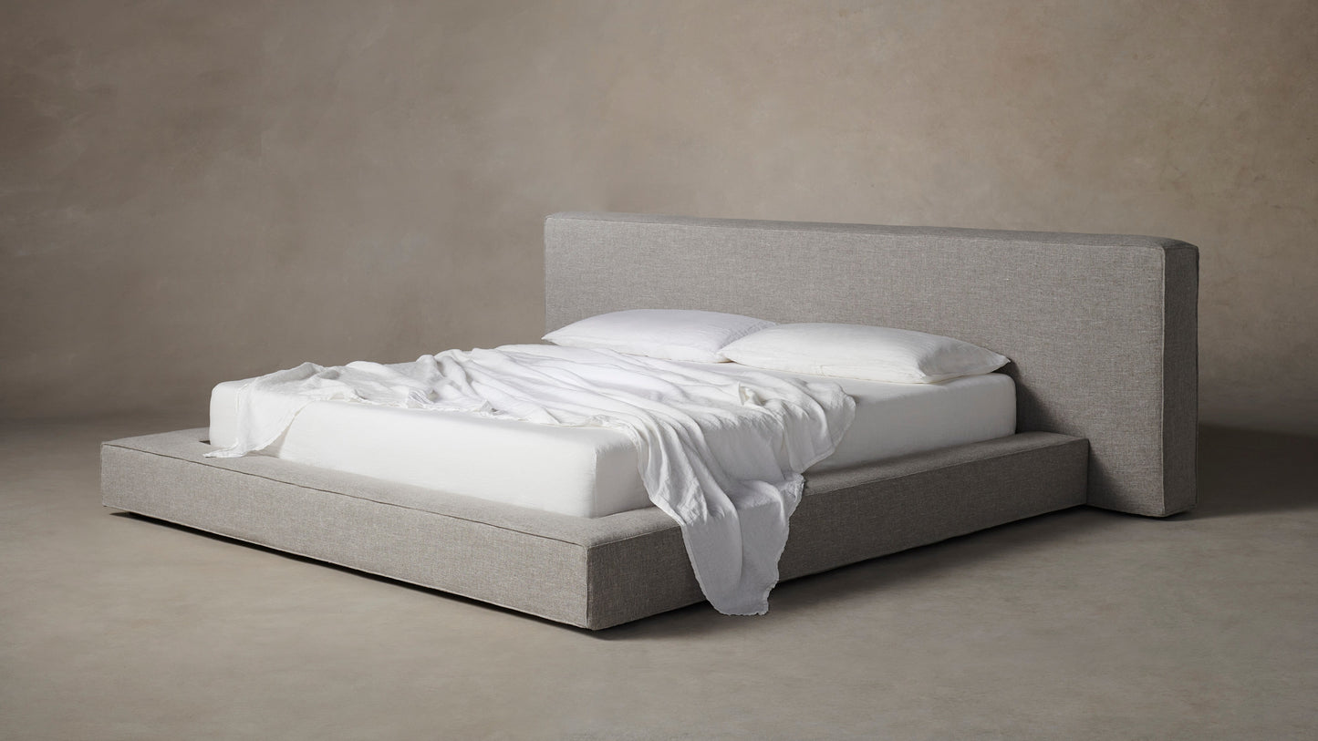 The Eldridge - Belgian Linen Agate Bed - 36" Headboard