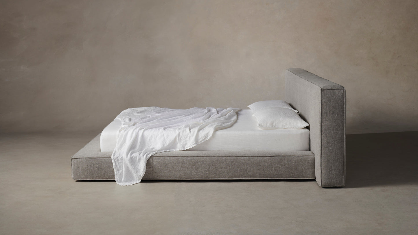 The Eldridge - Belgian Linen Agate Bed - 36" Headboard