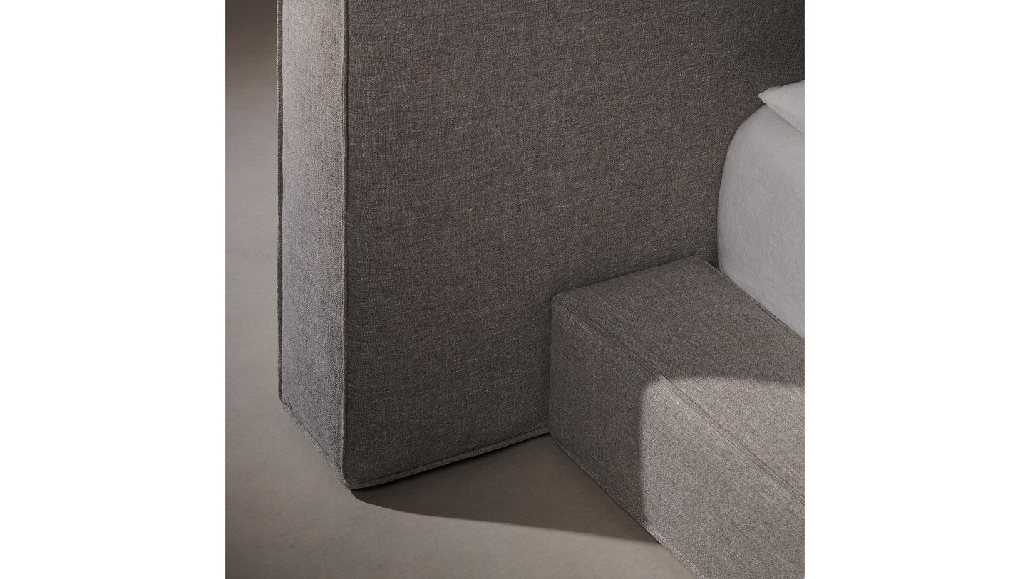 The Eldridge - Belgian Linen Agate Bed - 36" Headboard