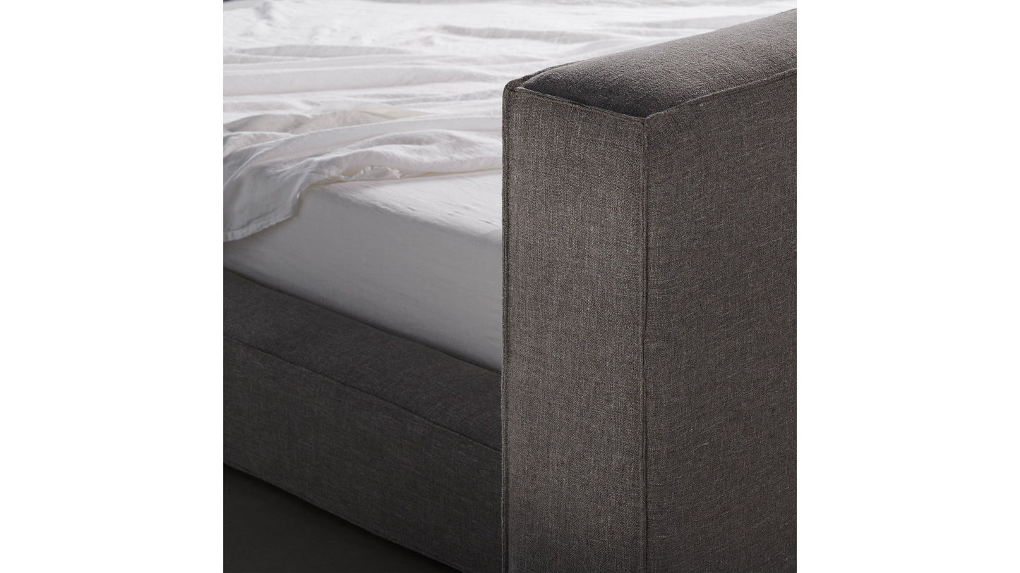 The Eldridge - Belgian Linen Agate Bed - 36" Headboard