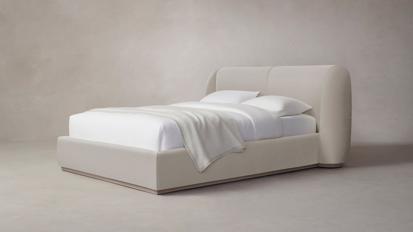 The Smith - Performance Textured Linen Flax Bed - 42" Headboard