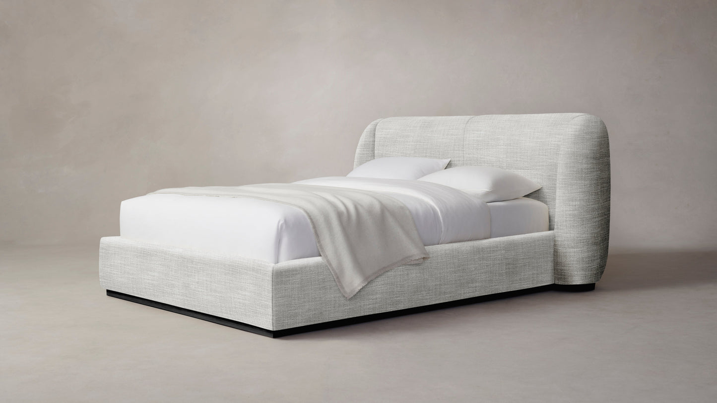 The Smith - Performance Textured Tweed Dove Bed - 42" Headboard