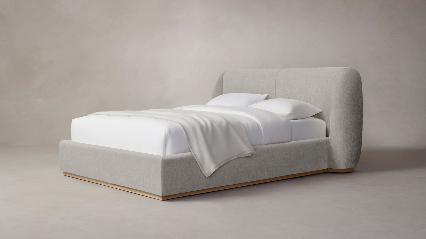 The Smith - Performance Tweed Oatmeal Bed - 42" Headboard