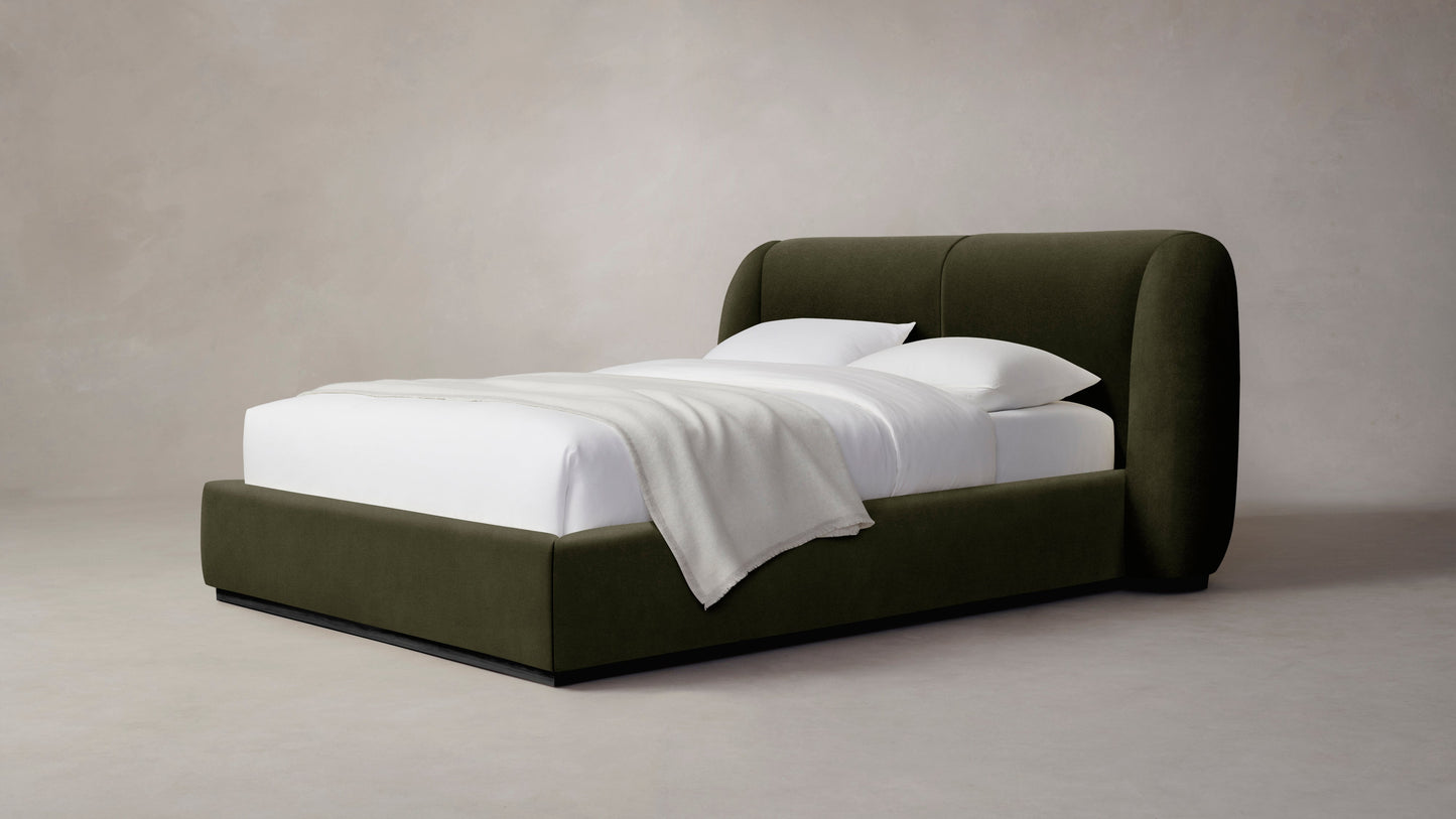 The Smith - Performance Velvet Olive Bed - 42" Headboard