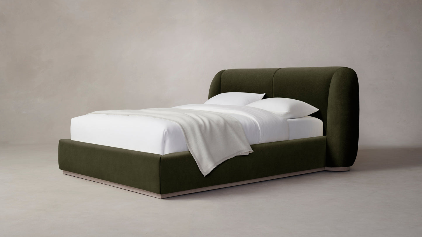 The Smith - Performance Velvet Olive Bed - 42" Headboard