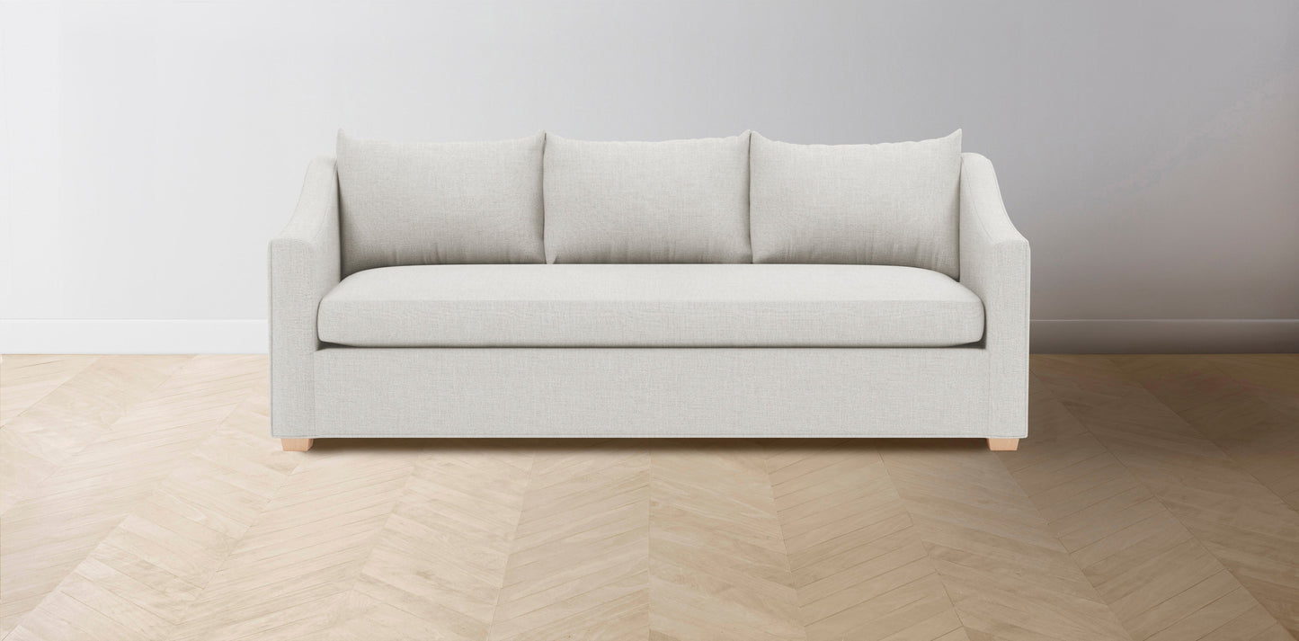 The Sullivan - Belgian Linen Egret Sofa