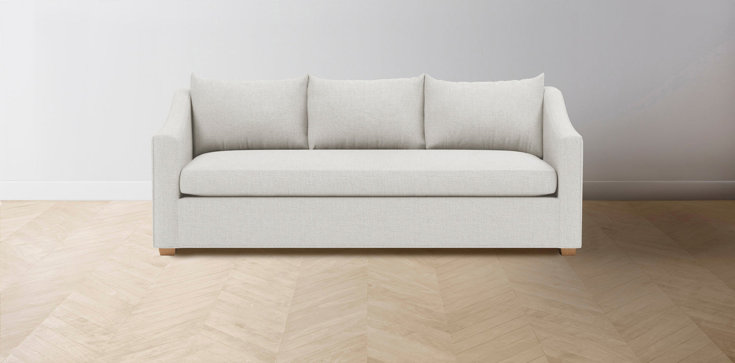 The Sullivan - Belgian Linen Egret Sofa