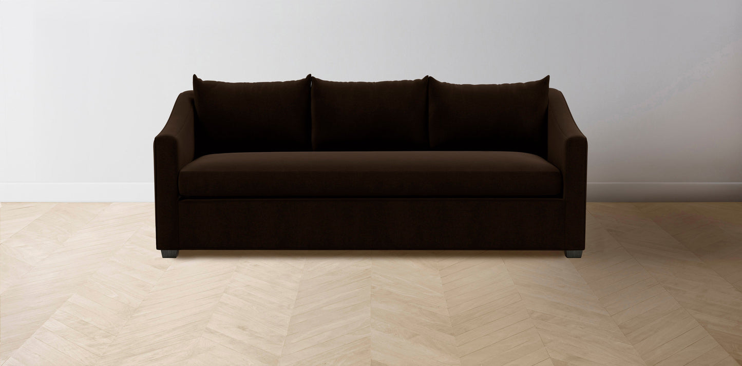 The Sullivan - Mohair Chocolate Sofa