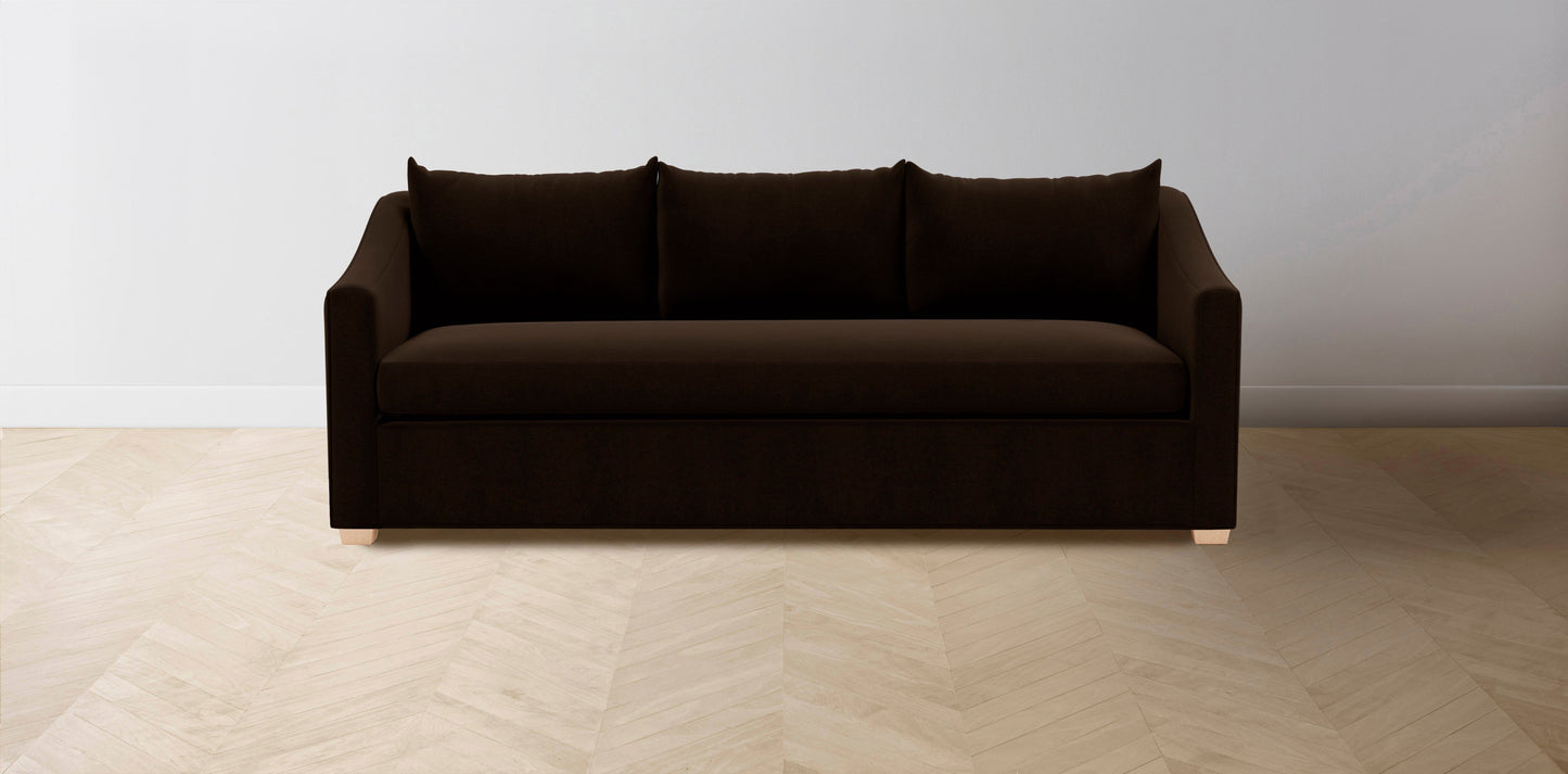The Sullivan - Mohair Chocolate Sofa