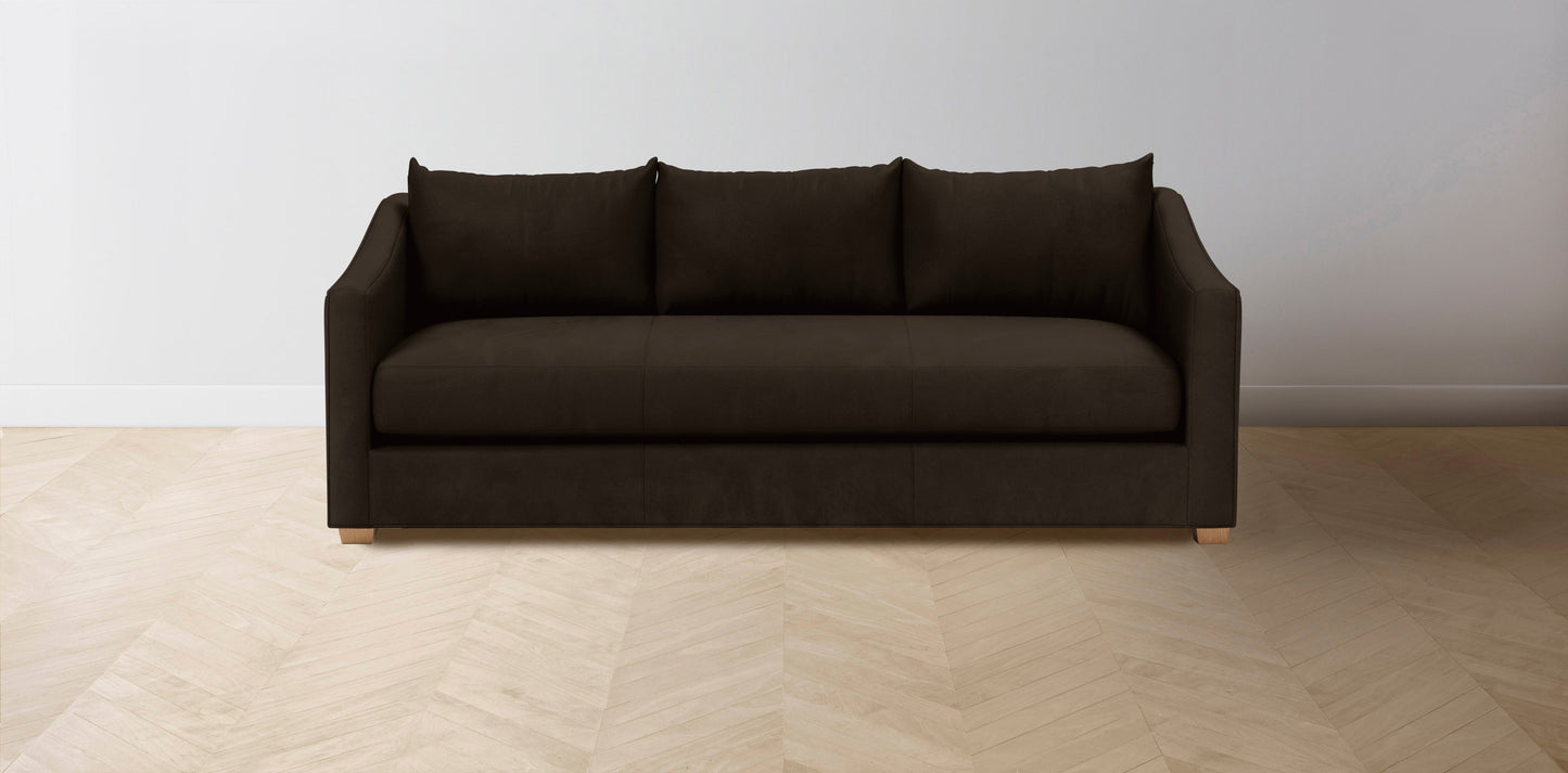 The Sullivan - Nubuck Leather Espresso Sofa