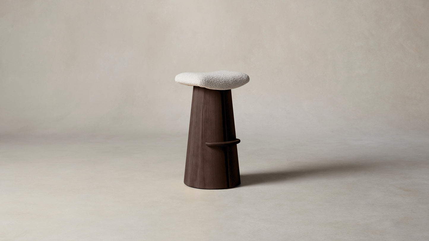 The Weston - Italian Bouclé Fossil Bar and Counter Stool