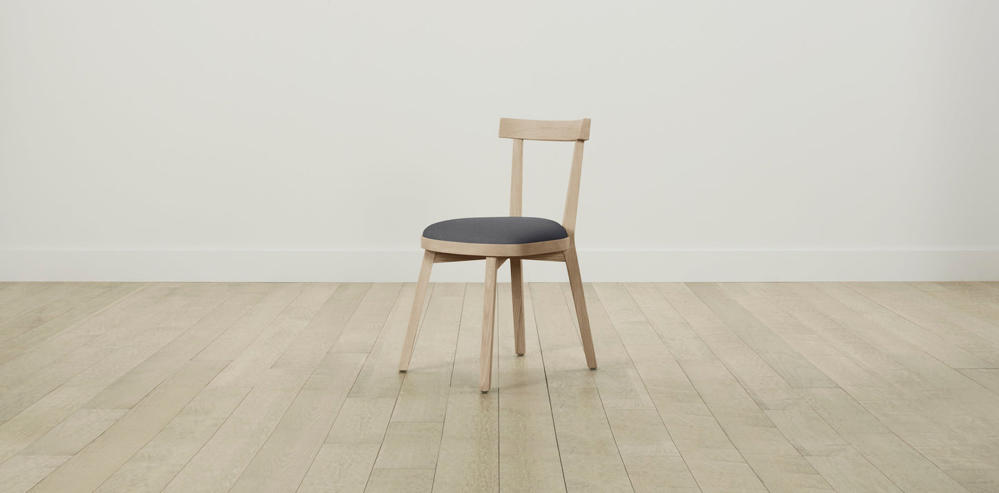 The Allen  - Performance Linen Graphite Dining Chair