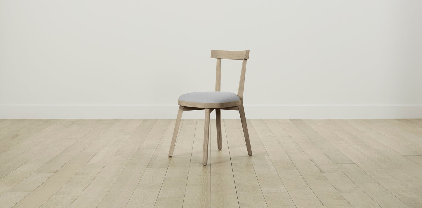 The Allen  - Performance Textured Linen Mineral Dining Chair