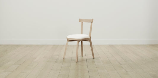 The Allen  - Performance Textured Linen Pearl Dining Chair