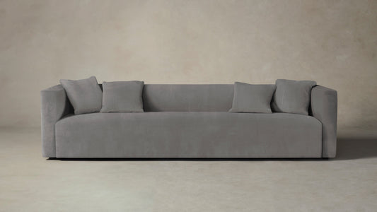 The Breuer  - Nubuck Leather Asphalt Sofa