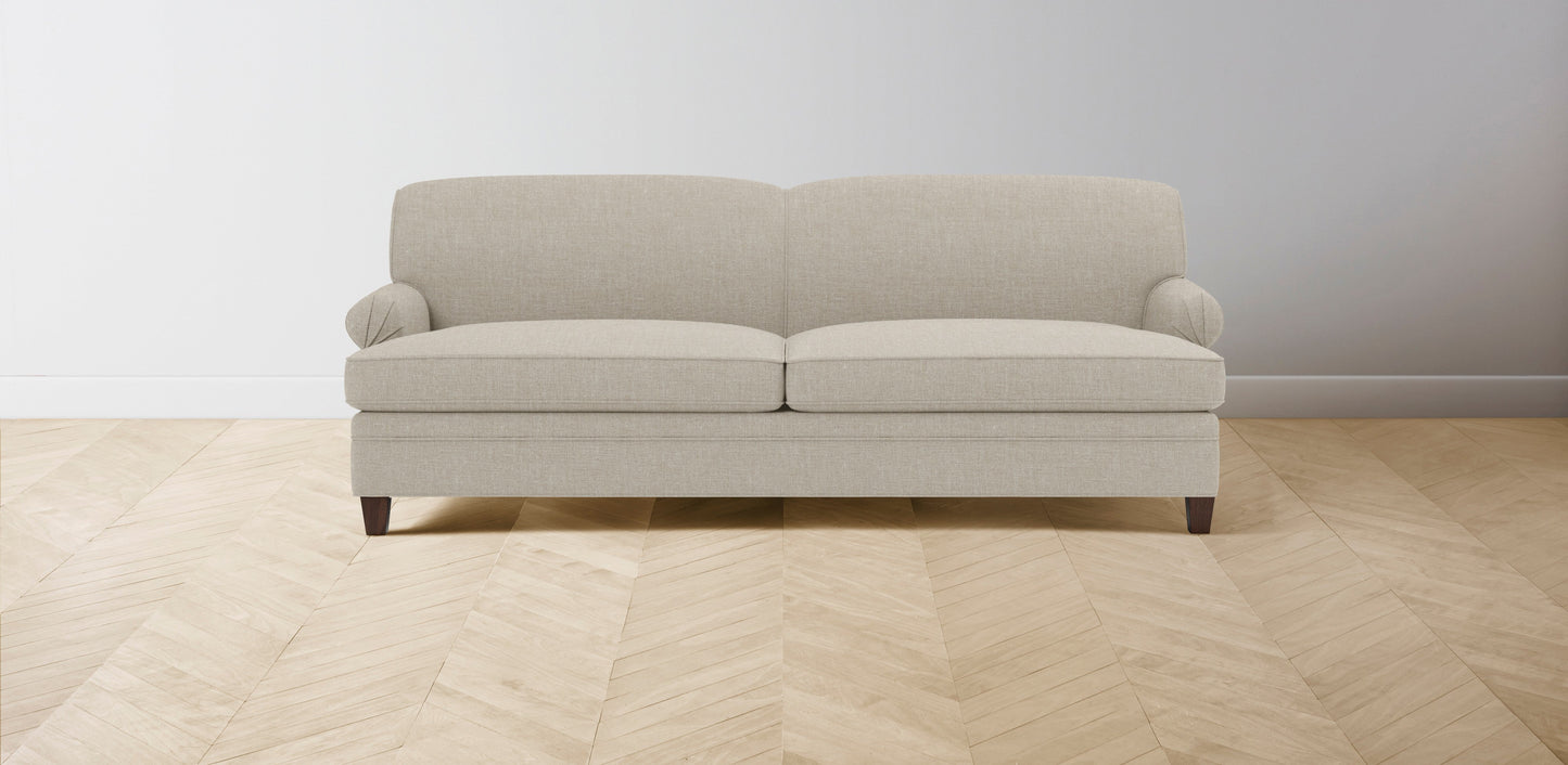 The Carmine  - Belgian Linen Alder Sofa