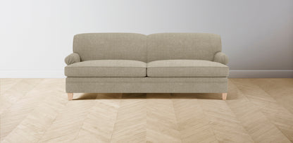 The Carmine  - Performance Stonewashed Linen Clamshell Sofa