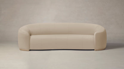 The Chelsea  - Pebbled Leather Stone Sofa