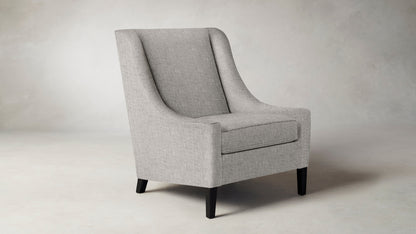 The Chrystie  - Belgian Linen Agate Chair