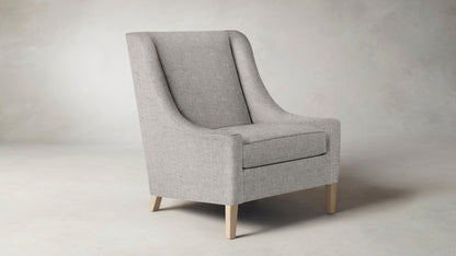 The Chrystie  - Belgian Linen Agate Chair