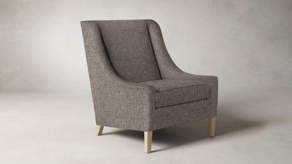 The Chrystie  - Belgian Linen Carob Chair