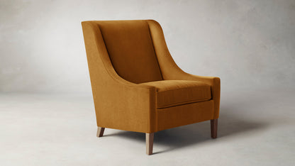 The Chrystie  - Mohair Amber Chair