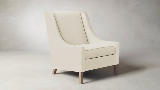 The Chrystie  - Performance Linen Creme Chair