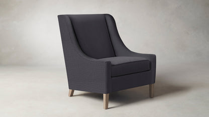 The Chrystie  - Performance Linen Graphite Chair