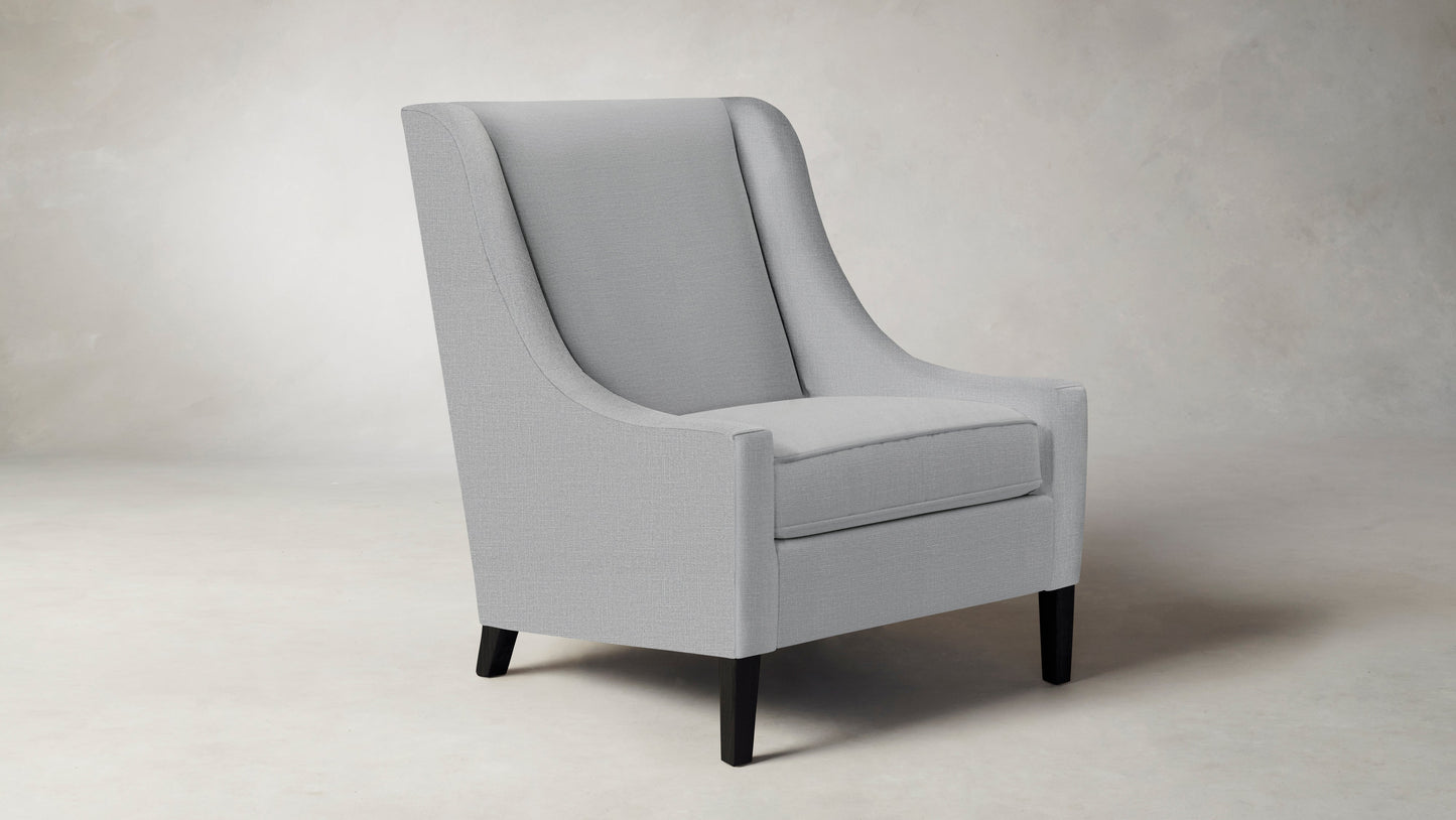 The Chrystie  - Performance Textured Linen Mineral Chair