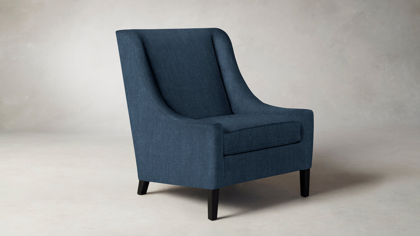 The Chrystie  - Performance Tweed Denim Chair