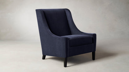 The Chrystie  - Performance Velvet Midnight Chair