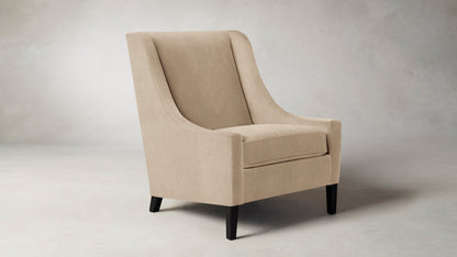 The Chrystie  - Performance Velvet Taupe Chair