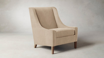 The Chrystie  - Performance Velvet Taupe Chair