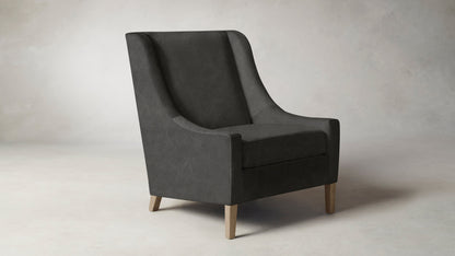 The Chrystie  - Tuscan Leather Seal Chair