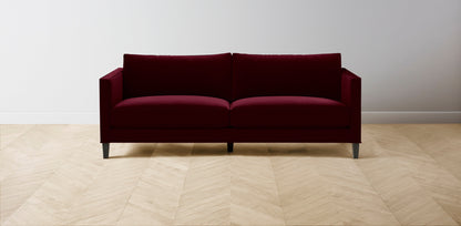 The Crosby  - Mohair Crimson Sofa