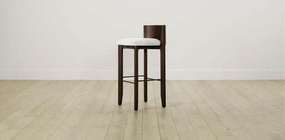 The Delancey with Onyx - Belgian Linen Egret Bar and Counter Stool