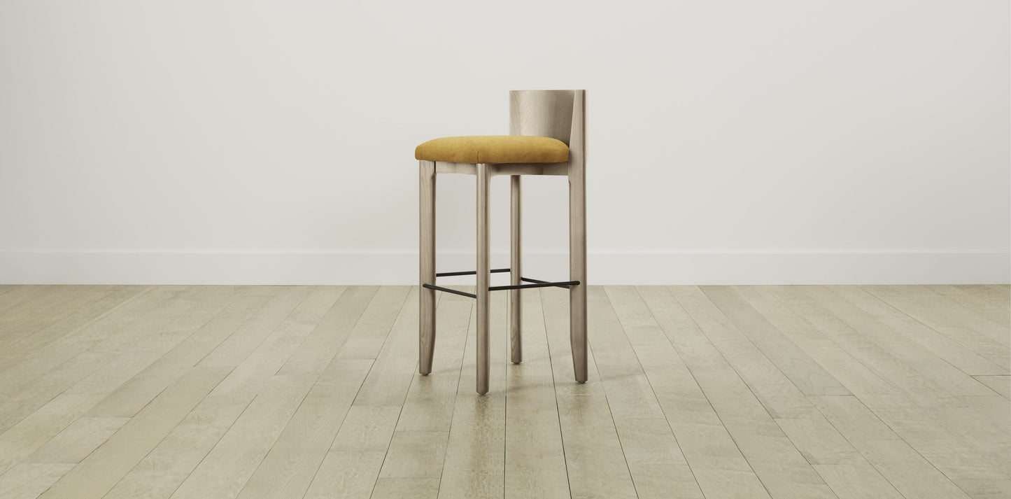 The Delancey with Onyx - Mohair Amber Bar and Counter Stool