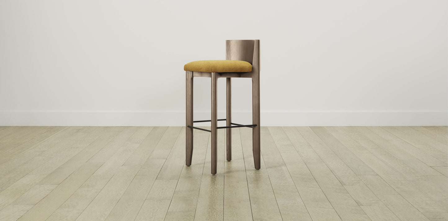 The Delancey with Onyx - Mohair Amber Bar and Counter Stool