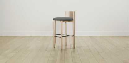 The Delancey with Onyx - Mohair Fog Bar and Counter Stool