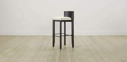 The Delancey with Onyx - Pebbled Leather Swan Bar and Counter Stool