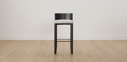 The Delancey with Onyx - Performance Bouclé Polar Bar and Counter Stool