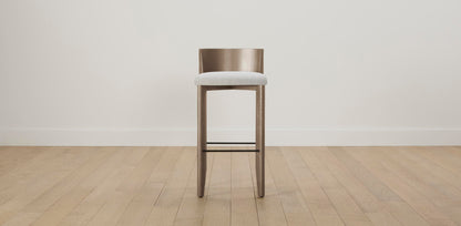 The Delancey with Onyx - Performance Bouclé Polar Bar and Counter Stool