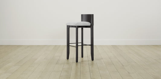 The Delancey with Onyx - Performance Chenille Nickel Bar and Counter Stool