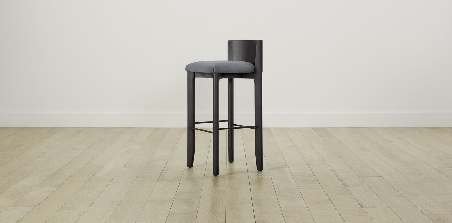 The Delancey with Onyx - Performance Melange Weave Aegean Bar and Counter Stool