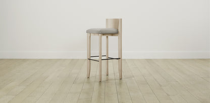 The Delancey with Onyx - Performance Textured Linen Flax Bar and Counter Stool