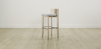 The Delancey with Onyx - Performance Textured Tweed Dove Bar and Counter Stool