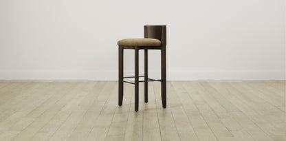 The Delancey with Brushed Nickel - Performance Velvet Cider Bar and Counter Stool